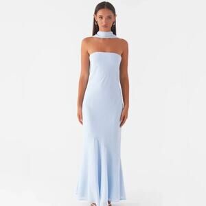 Peppermayo Blue Strapless Gown for Weddings